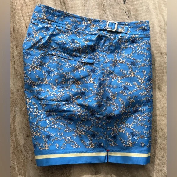 ORLEBAR BROWN WONDER FULL FLORAL SPRINGFIELD BLUE BUGS SWIM TRUNKS SETTER 30